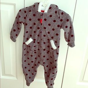 Winter baby romper